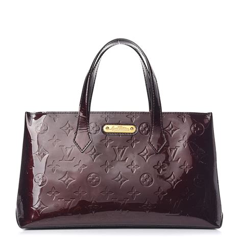 louis vuitton vernis wilshire pm amarante